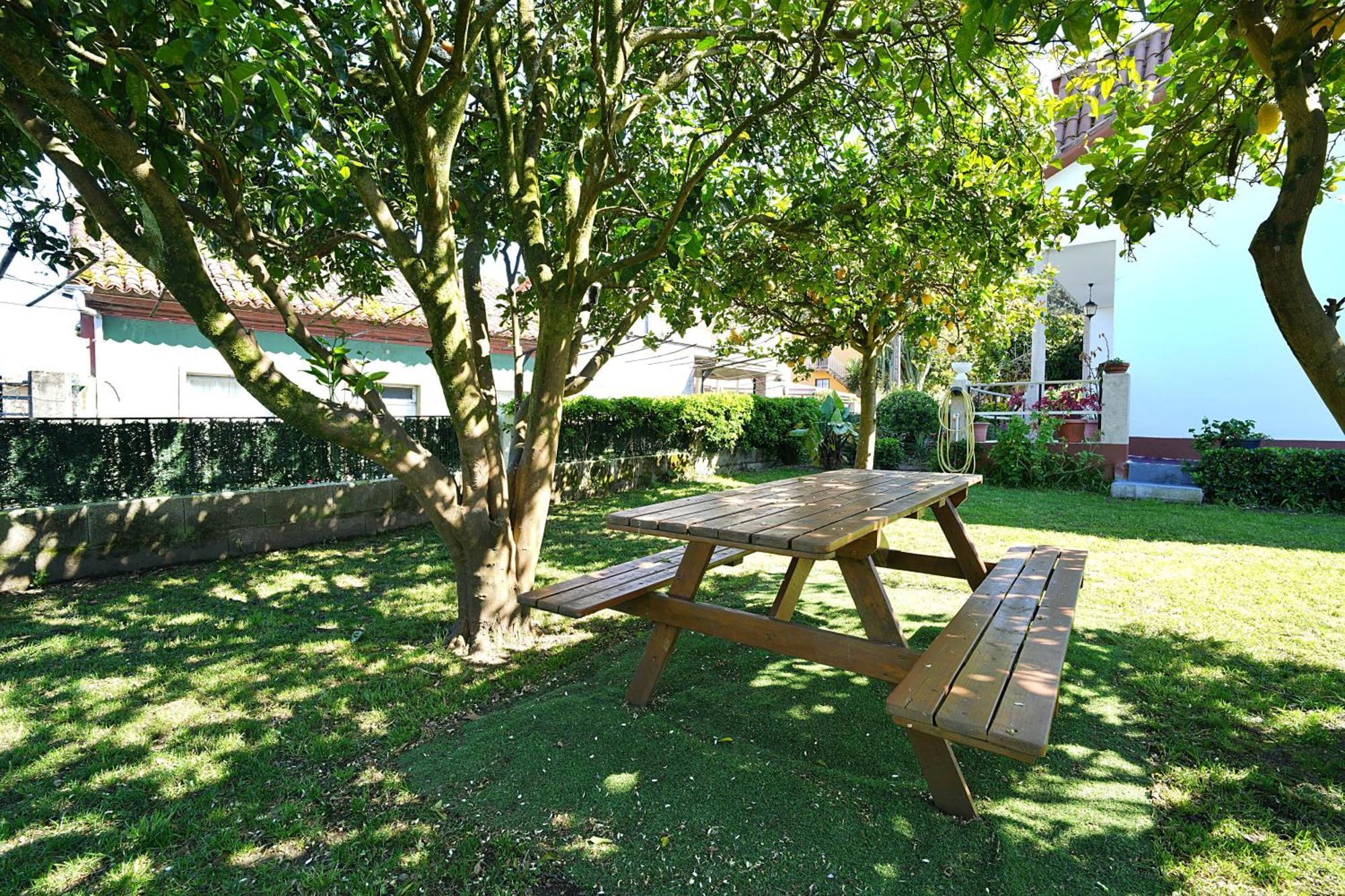 Casa con jardín en Vilanova de Arousa Pontevedra Exterior foto
