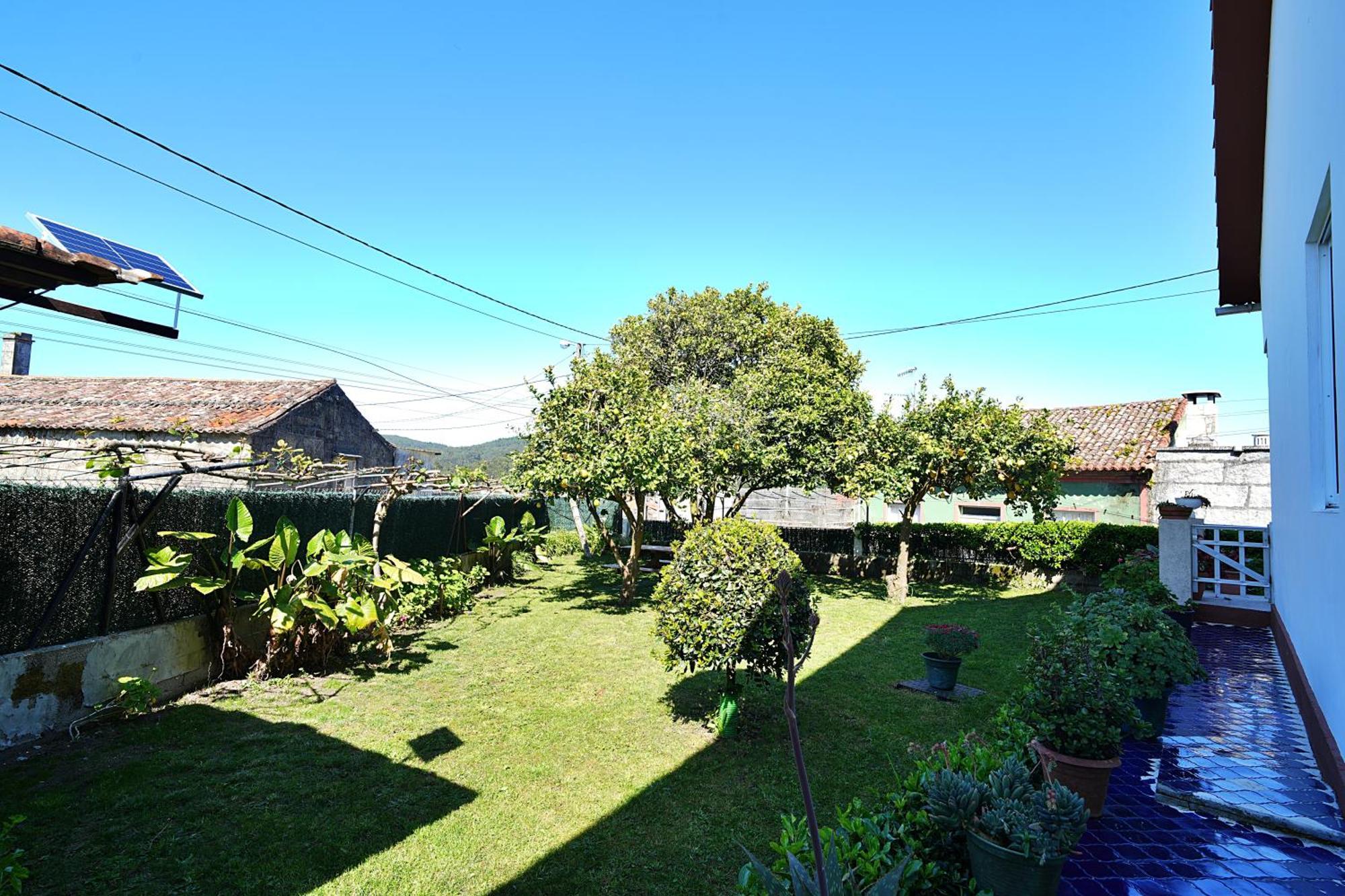 Casa con jardín en Vilanova de Arousa Pontevedra Exterior foto